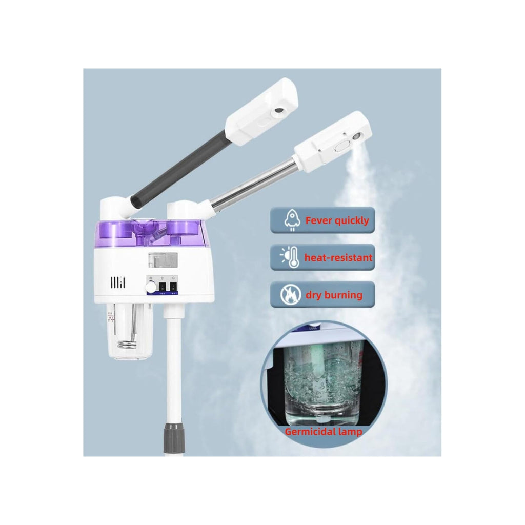 Professional 3-in-1 Facial Steamer & Magnifying Lamp Station
