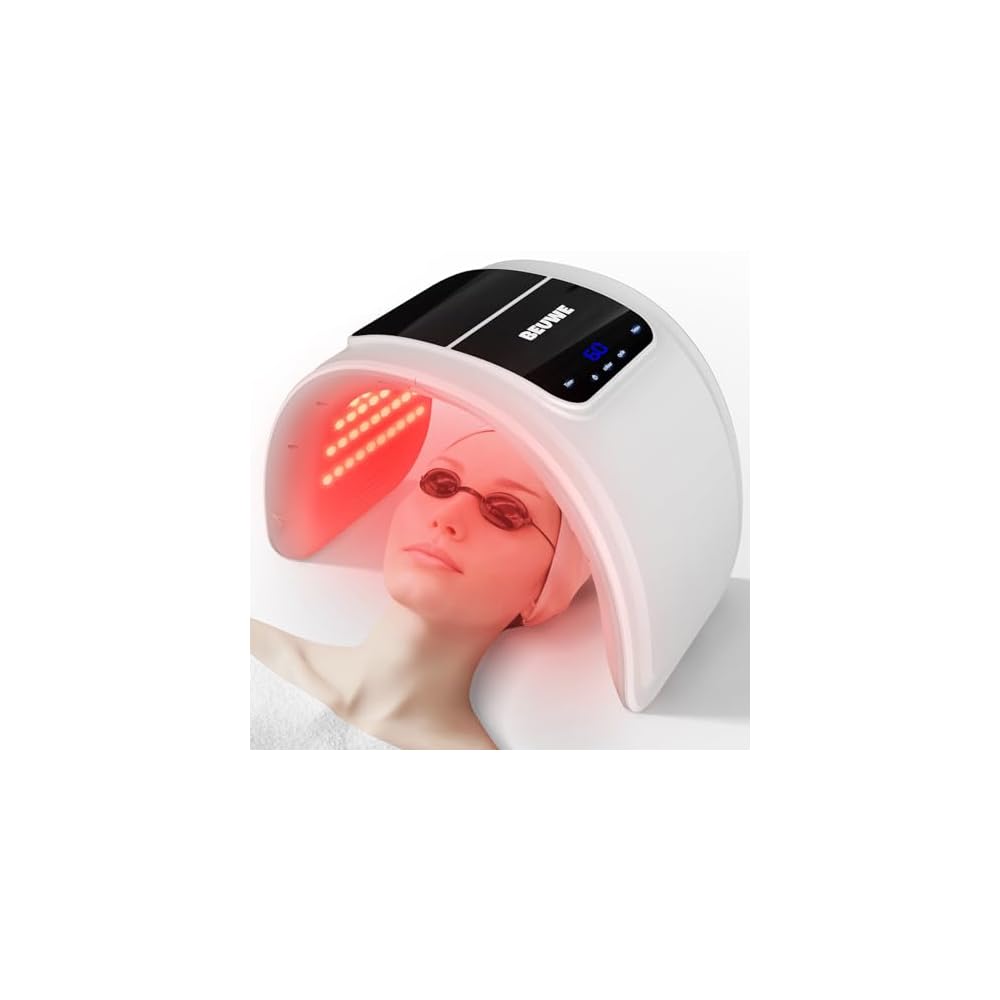 BEUWE LED Light Therapy Shield – Professional 7-Color Facial & Neck Treatment