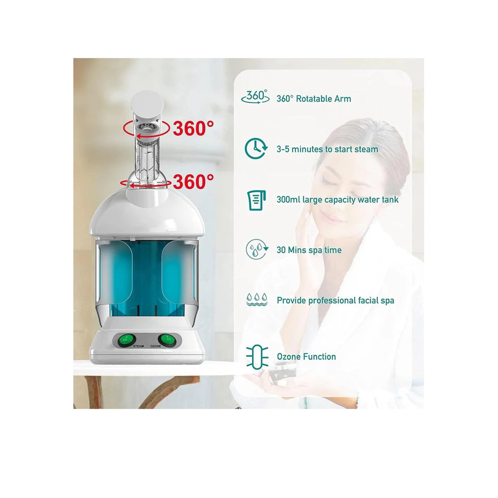 Professional 2-in-1 Ion Hair & Facial Steamer