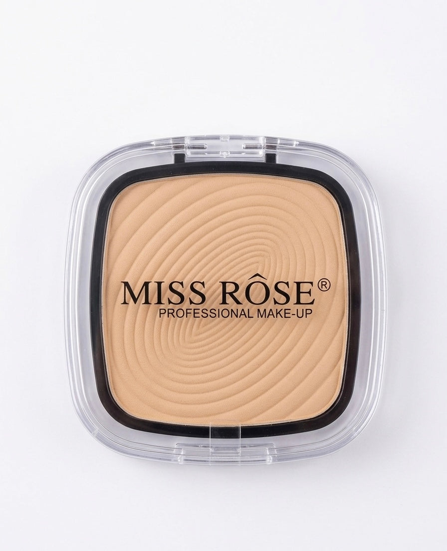 MISS ROSE Professional Makeup Pressed Powder - Smooth Matte Finish Compact