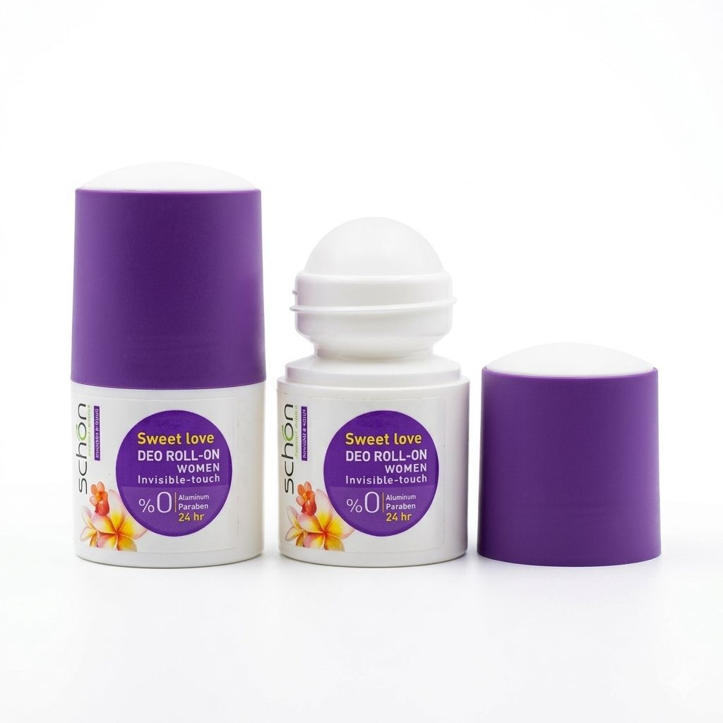 Schon Sweet Love Deo Roll-On for Women – 24hr Protection (50ml)