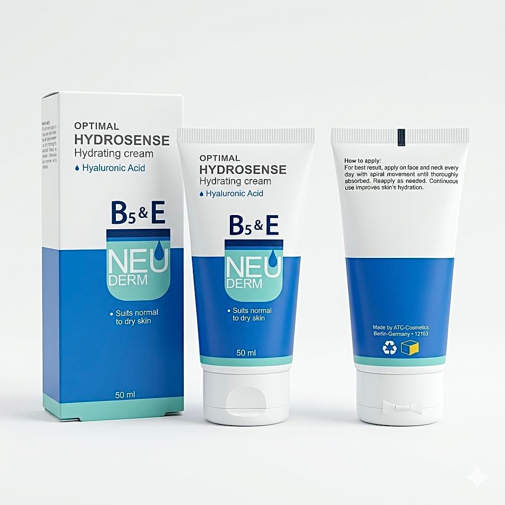 Neu Derm Optimal Hydrosense Hydrating Cream – with Hyaluronic Acid & Vitamin B5