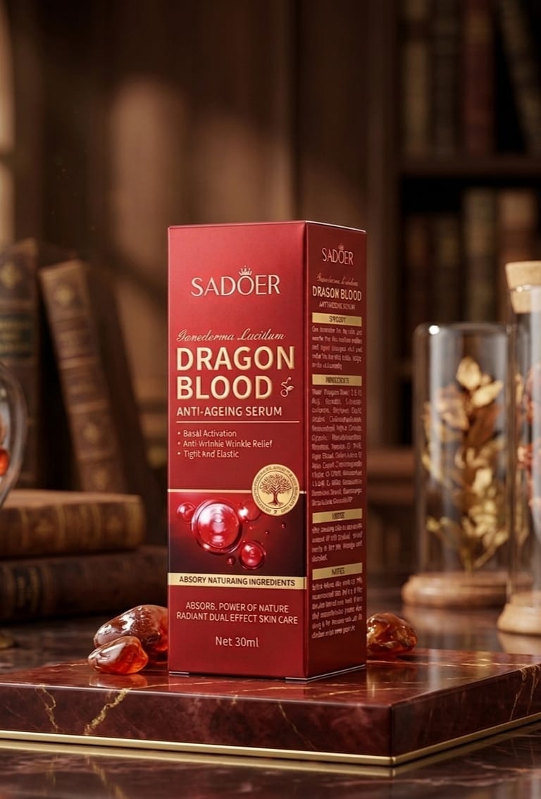 SADOER Dragon Blood Anti-Ageing Serum – with Ganoderma Lucidum (30ml)