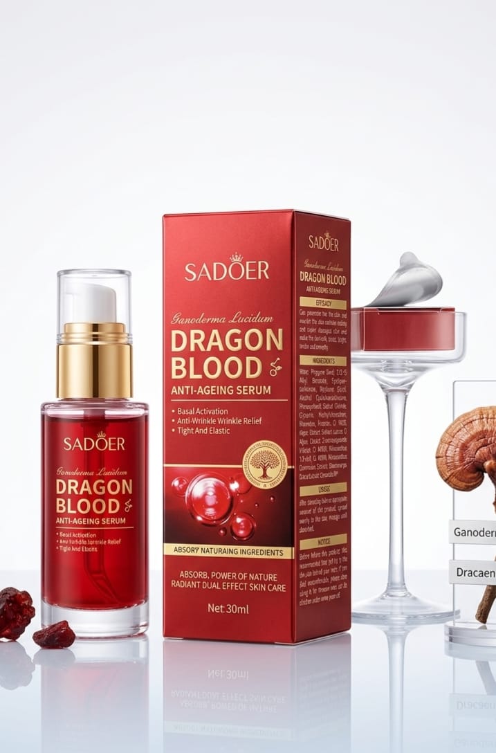 SADOER Dragon Blood Anti-Ageing Serum – with Ganoderma Lucidum (30ml)