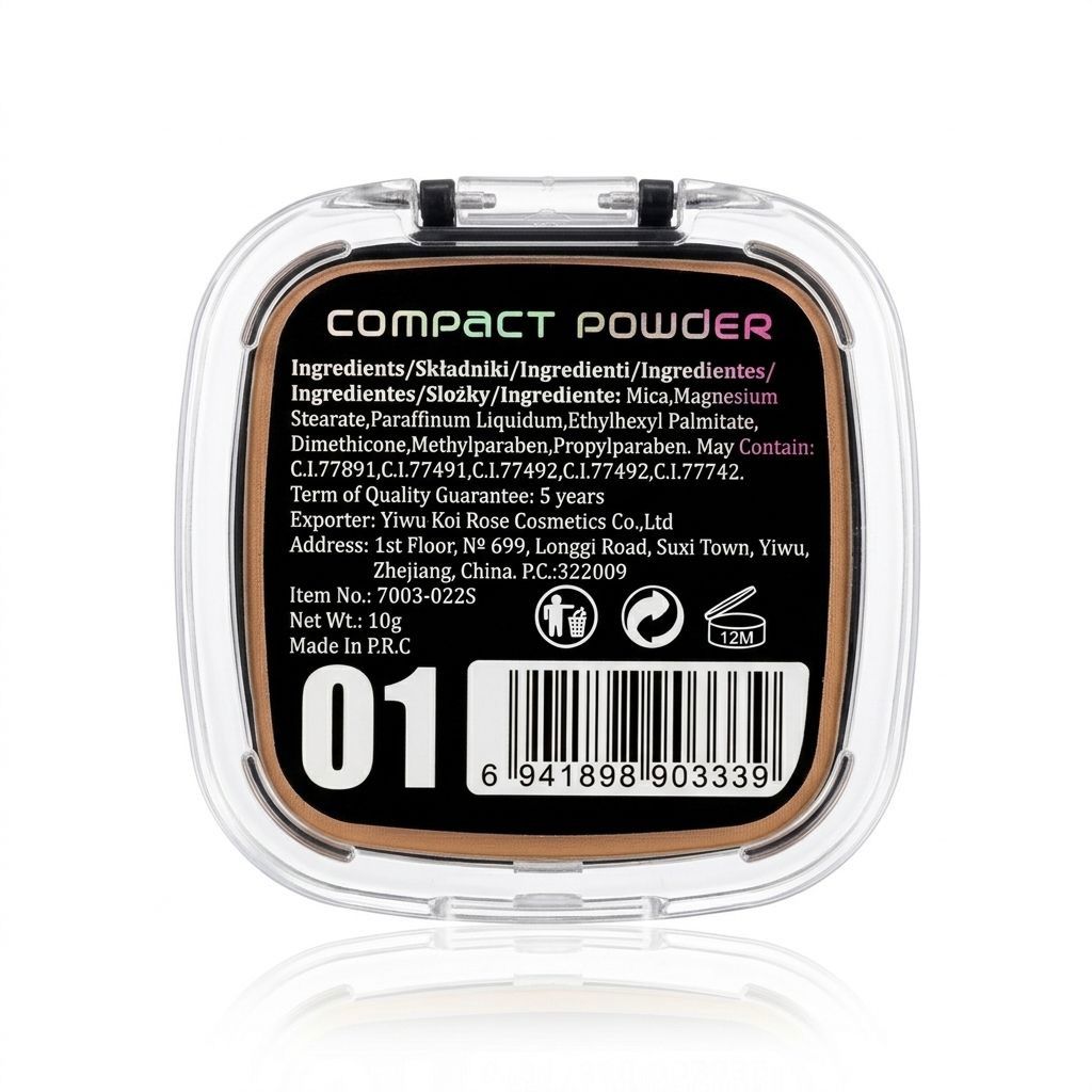 Miss Rose Professional Makeup Compact Powder – Flawless Matte Finish