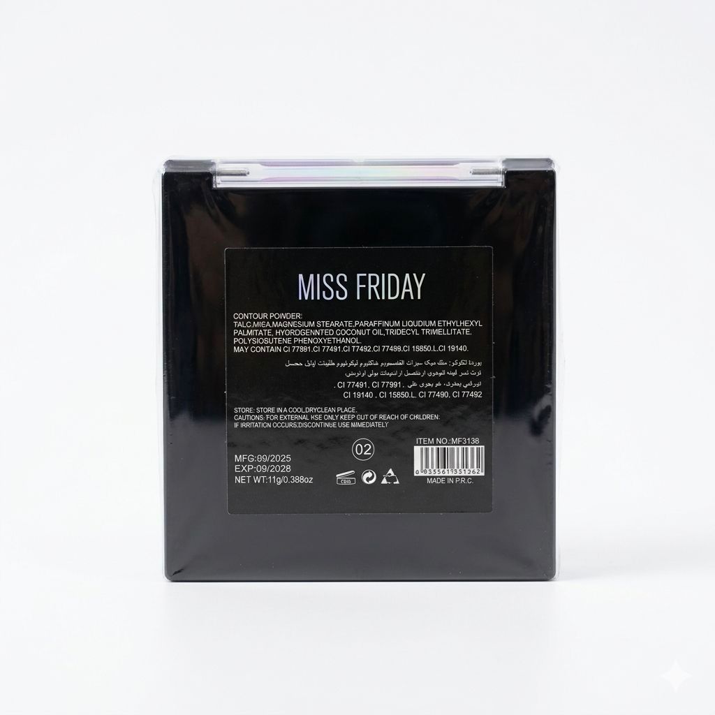 Miss Friday 4-Color Contour Palette Powder – Sculpt & Define