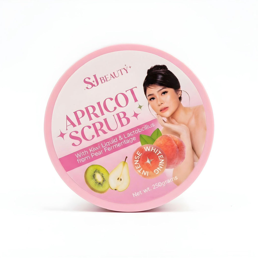 SJ BEAUTY+ Apricot Scrub – Intense Whitening & Exfoliating (250g)