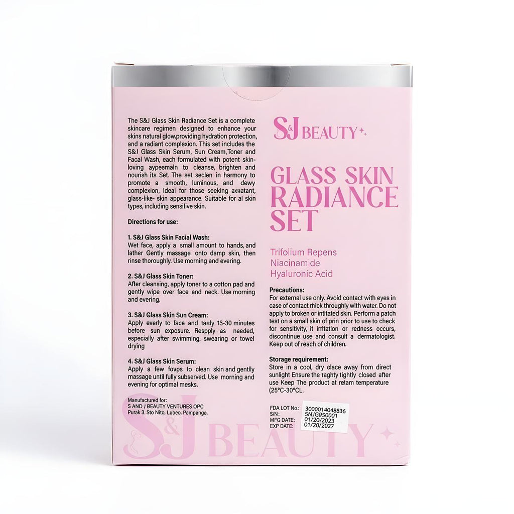 SJ BEAUTY+ Glass Skin Radiance Set – 4-Piece Premium Formulation