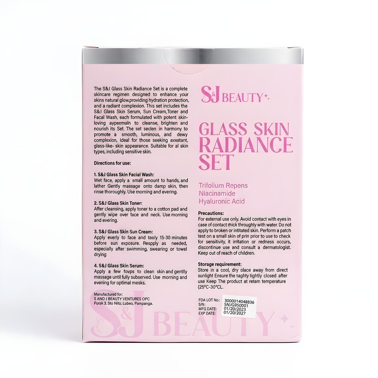 SJ BEAUTY+ Glass Skin Radiance Set – 4-Piece Premium Formulation